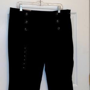 Banana Republic Sz 14 black side-zip dress pant